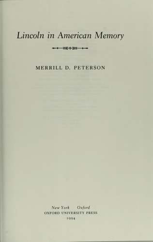Lincoln in American Memory