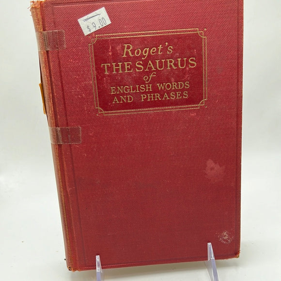 Roget’s Thesaurus of English Words and Phrases