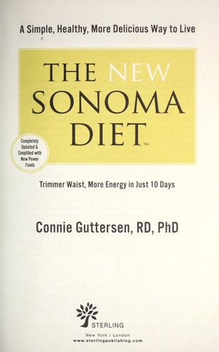 The New Sonoma Diet®: Trimmer Waist, More Energy in Just 10 Days