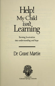 Help! My Child Isn't Learning