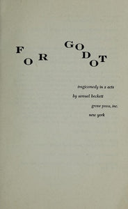 Waiting for Godot: A Tragicomedy in Two Acts