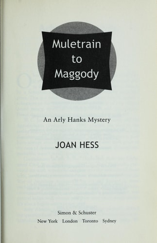 Muletrain to Maggody An Arly Hanks Mystery
