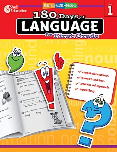 180 Days of Language for First Grade – Build Grammar Skills and Boost Reading Comprehension Skills with this 1st Grade Workbook (180 Days of Practice)