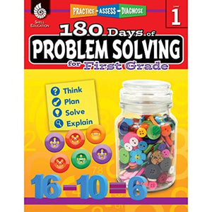 180 Days of Problem Solving for 1st Grade – Build Math Fluency with this 1st Grade Math Workbook (180 Days of Practice)