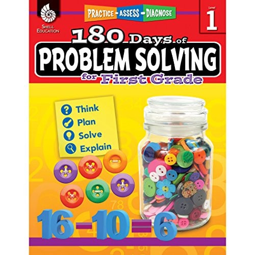 180 Days of Problem Solving for 1st Grade – Build Math Fluency with this 1st Grade Math Workbook (180 Days of Practice)