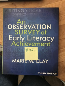 An Observation Survey of Early Literacy Achievement, Third Edition