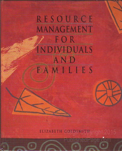 Resource Management for Individuals and Families