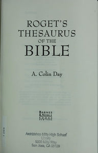Roget's Thesaurus of the Bible