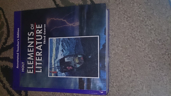 Elements Of Literature 2005: Third Course/grade 9:annotated