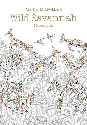Millie Marotta's Wild Savannah (Postcard Book): 30 Postcards (A Millie Marotta Adult Coloring Book)