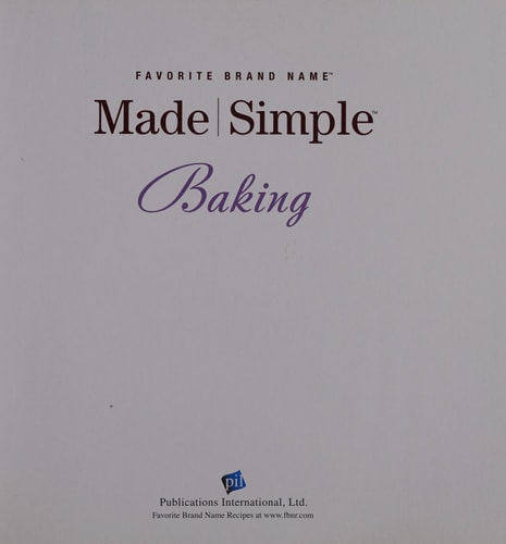 Baking Made Simple