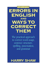 Errors in English and Ways to Correct Them Fourth Edition