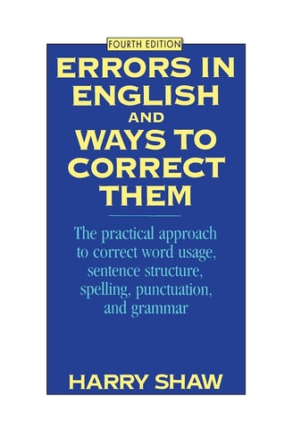 Errors in English and Ways to Correct Them Fourth Edition