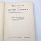Time Study and Motion Economy
