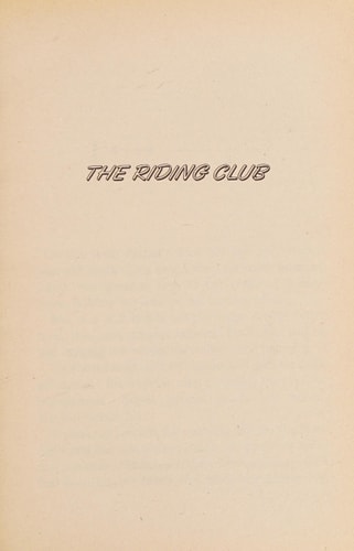 The Riding Club (Linda Craig Adventures #9)