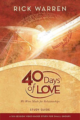 40 Days of Love Bible Study Guide: We Were Made for Relationships - RHM Bookstore