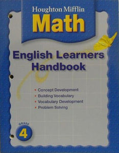 Mathmatics, Grade 4 English Learner Handbook: Houghton Mifflin Mathmatics