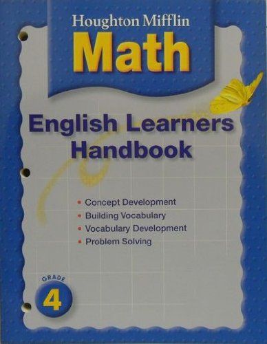 Mathmatics, Grade 4 English Learner Handbook: Houghton Mifflin Mathmatics