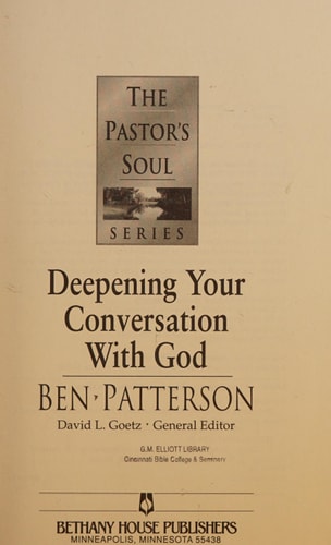 Deepening Your Conversation With God