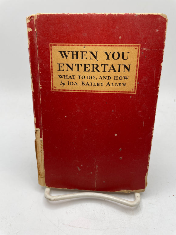 When You Entertain: What To Do, and How (1932)