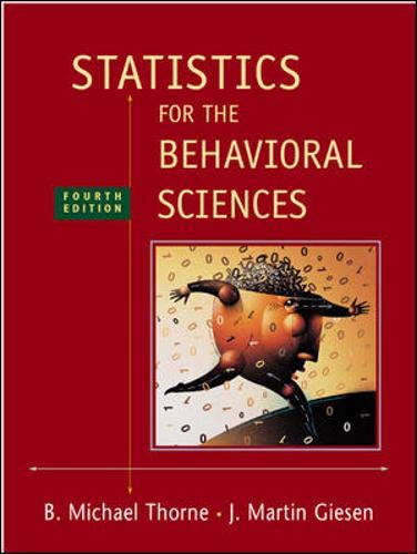 Statistics for the Behavioral Sciences