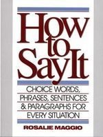 How to Say It