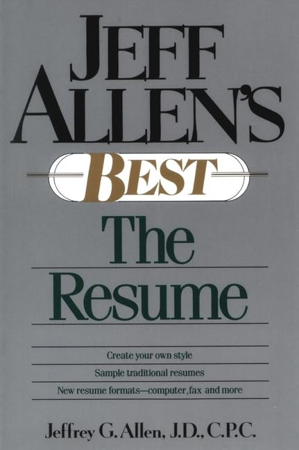 Jeff Allen's Best: The Resumes