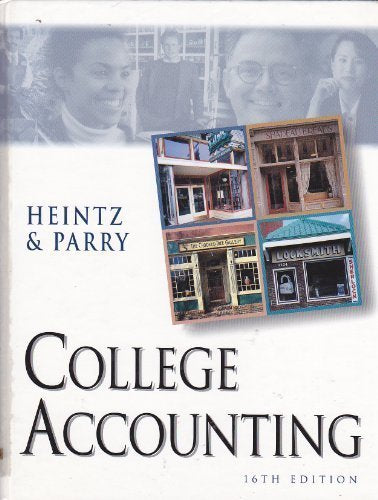 College Accounting, Chapters 1-10