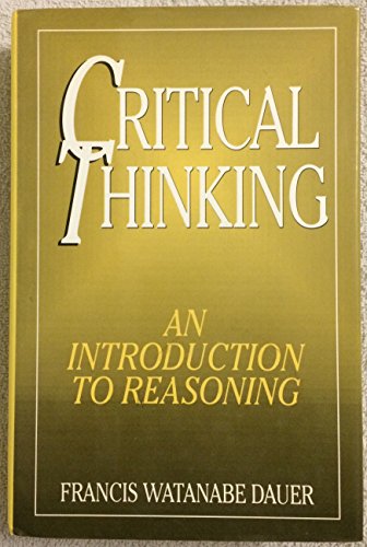 Critical thinking: An introduction to reasoning