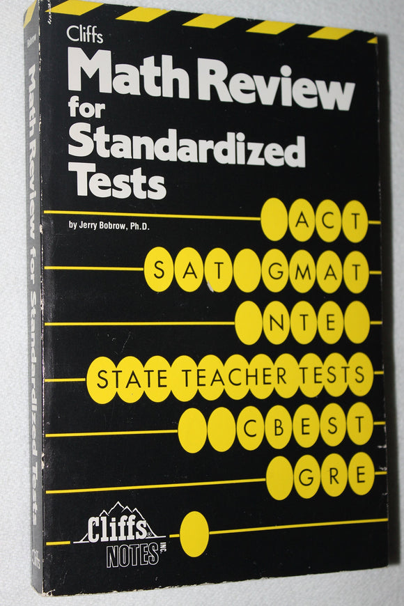 Math Review For Standardized Tests (Cliffs Test Prep)