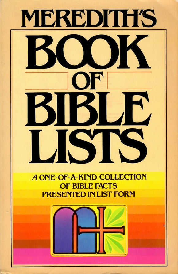 Meredith's Book of Bible Lists