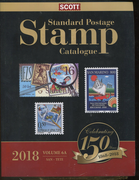 2018 Scott Standard Postage Stamp Catalogue Volume 6 (San-Z) (Scott Standard Postage Stamp Catalogue Vol 6 San-Z)