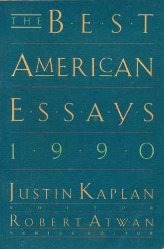 The Best American Essays 1990