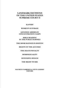 Landmark Decisions of the United States Supreme Court II