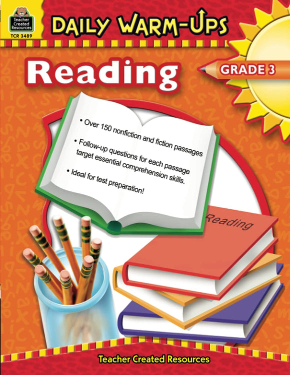 Daily Warm-Ups: Reading, Grade 3 from Teacher Created Resources