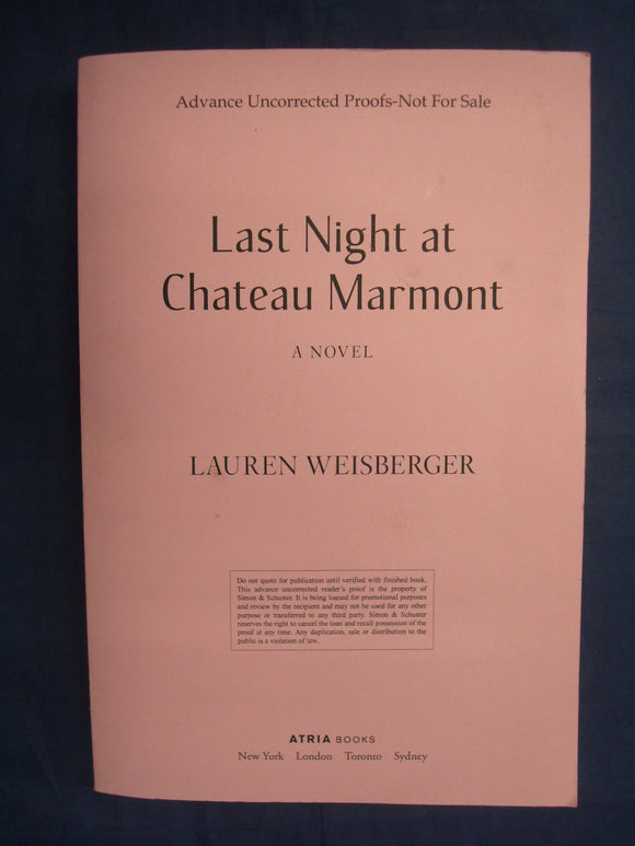 Last Night at Chateau Marmont: A Novel