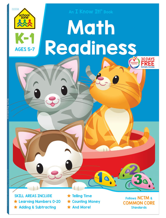 Math Readiness Grades K-1 (64 page)