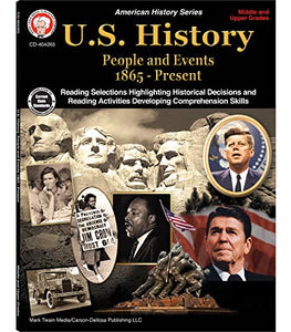 Mark Twain People and Events American History Workbook for Grades 6-12, 6th Grade―12th Grade American History Books, World War I & World War II US History Workbook, Classroom or Homeschool Curriculum