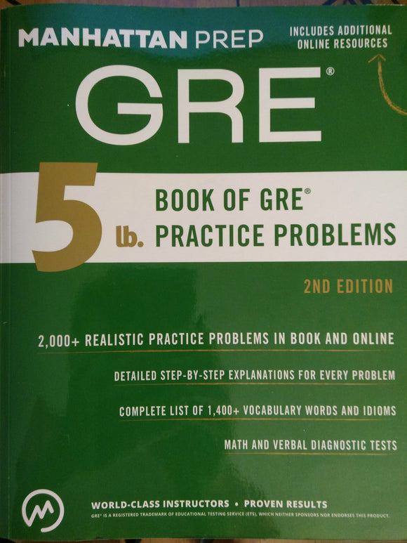 5 lb. Book of GRE Practice Problems (Manhattan Prep GRE Strategy Guides)