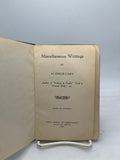 Miscellaneous Writings (1926)