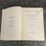 Ancient Records of Egypt Vol. II (1906) - RHM Bookstore