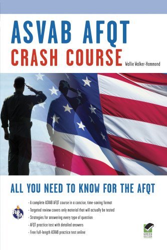 ASVAB AFQT Crash Course Book + Online (Military (ASVAB) Test Preparation) - RHM Bookstore