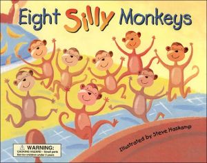 Bendon 13374 Piggy Toes Press Eight Silly Monkeys Board Book - RHM Bookstore