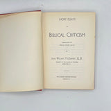 Biblical Criticism (1910) - RHM Bookstore