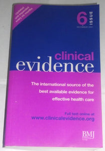 Clinical Evidence - RHM Bookstore