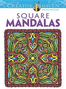 Creative Haven Square Mandalas Coloring Book (Creative Haven Coloring Books) - RHM Bookstore