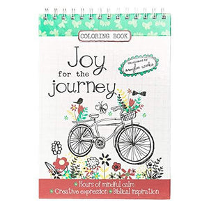 "Joy for the Journey" Hardcover Inspirational Adult Coloring Book - RHM Bookstore