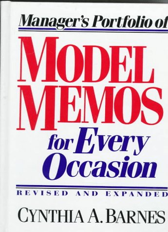 Manager's Portfolio of Model Memos for Occasion