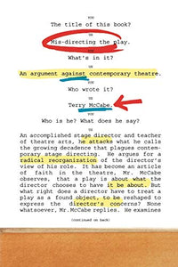 Mis-directing the Play: An Argument Against Contemporary Theatre