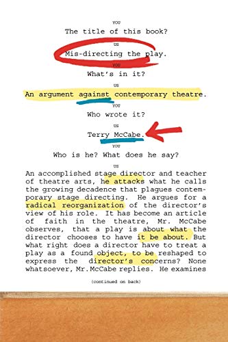 Mis-directing the Play: An Argument Against Contemporary Theatre
